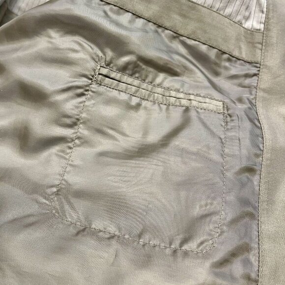 Perry Ellis Portfolio Men’s Olive Green Lined Microfiber Jacket - Size XL - Fall - Picture 8 of 8